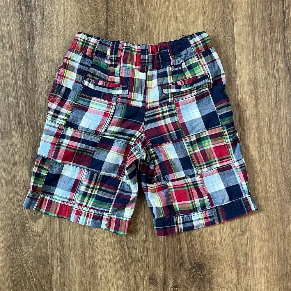 Talbots Kids Madras Patchwork Summer Shorts Sz 5